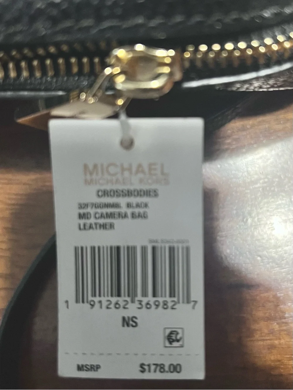 Michael Kors Black Crossbody Camera Bag with Tassel